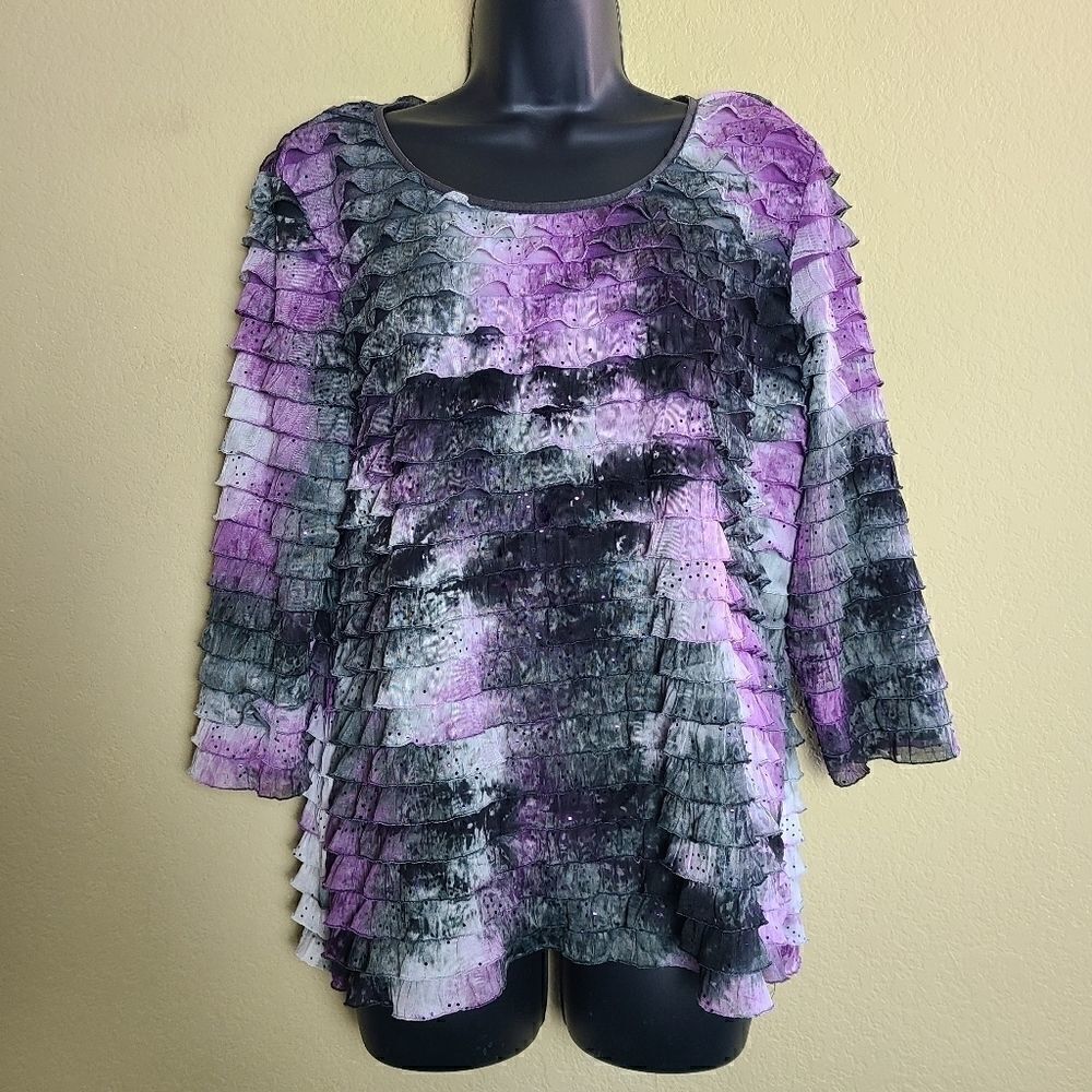 NY Knits Ruffled Top  